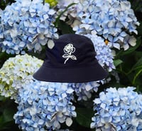 Image 1 of Navy Embroidered Bucket Hat