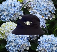 Image 2 of Navy Embroidered Bucket Hat