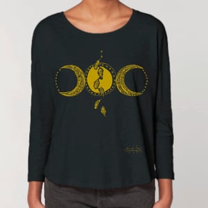 Image of T-shirt Femme Coton Bio *Triple Moon*