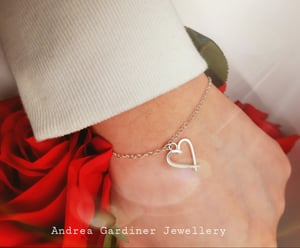 Image of Silver Heart Bracelet 