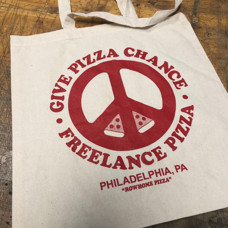 Image of Freelance Pizza x A.D. - limited edition tote bag