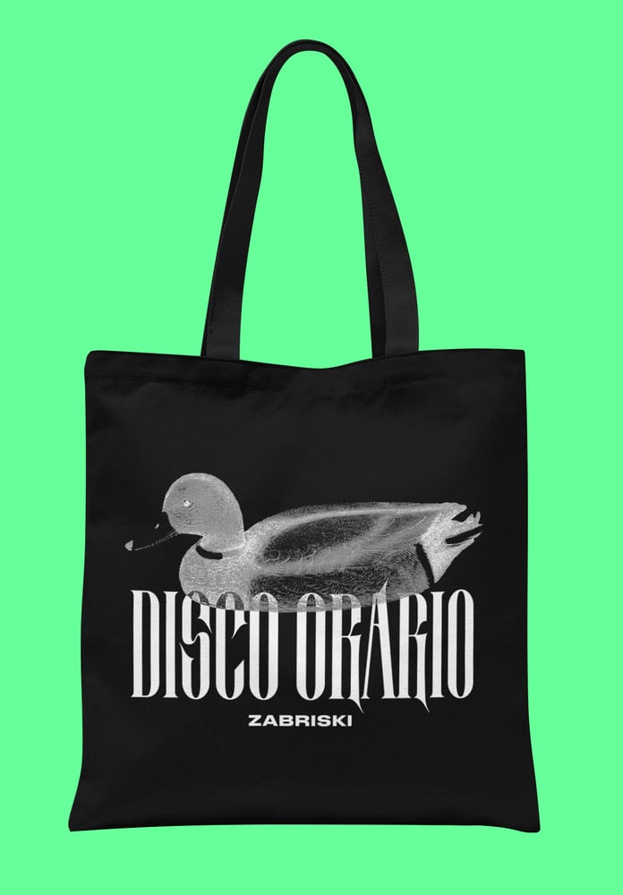 Image of Shopping Bag 'Disco Orario'  Nera