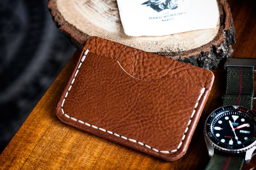 Image of S.L.C. — "Antique Saddle" Italian Cowhide Leather Wallet