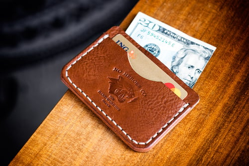 Image of S.L.C. — "Antique Saddle" Italian Cowhide Leather Wallet
