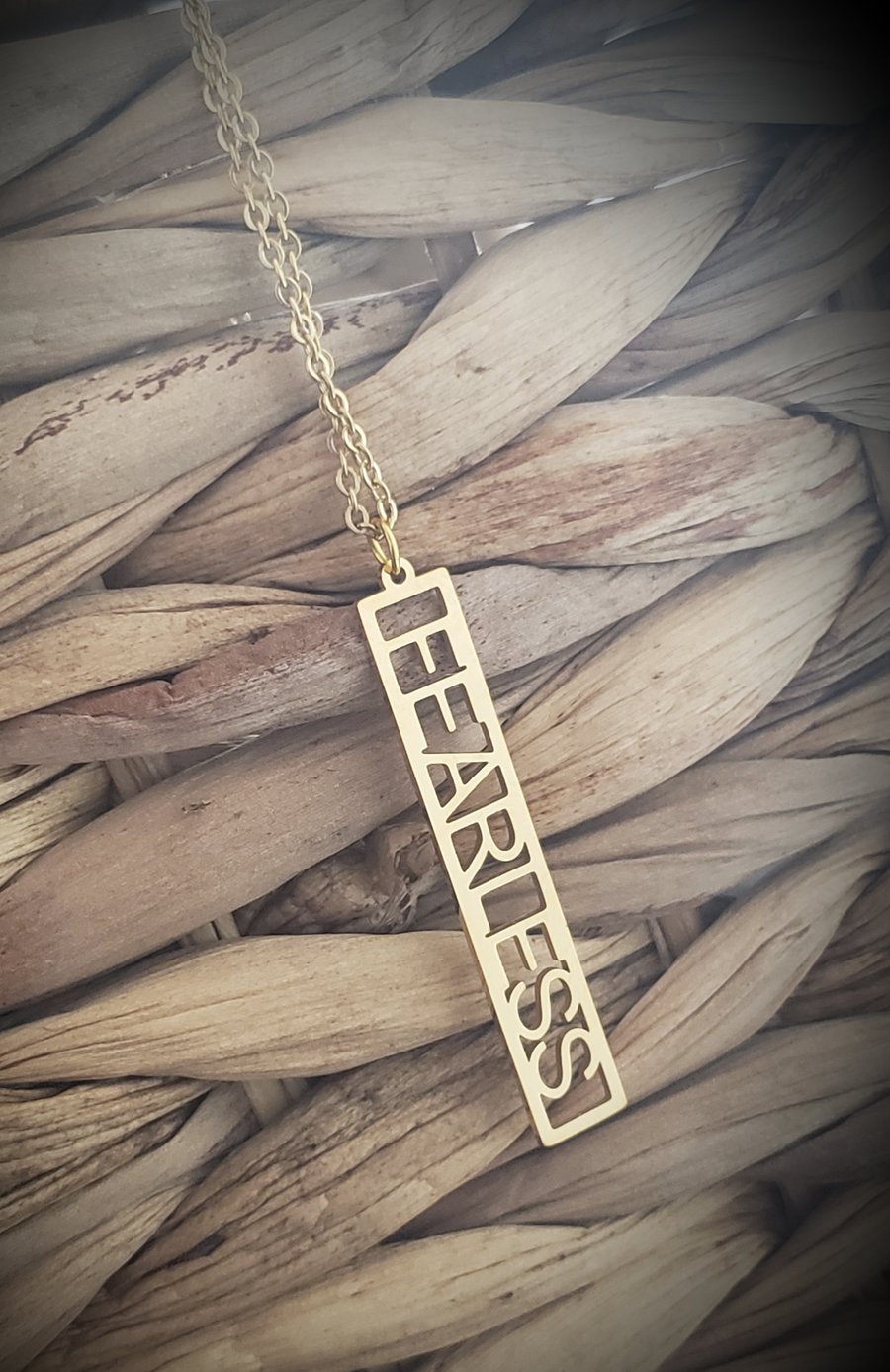 Image of Affirmation Necklace (Fearless) 