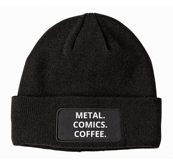 Image of METAL COMICS COFFEE BEANIE