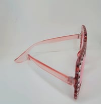 Image 2 of Oversize Square Sparkling Sunglasses AC Frame Glasses for Women.,