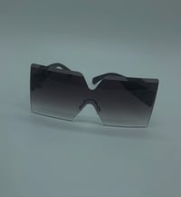 Image 1 of Oversized Square Sunglasses Rimless Frame Candy Color Glasses Transparent Square Glasses for Women,,