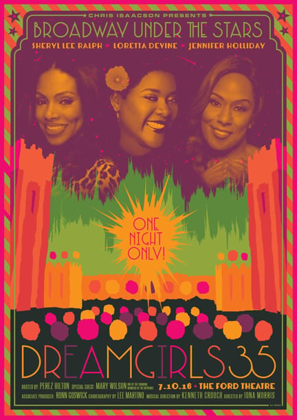 Image of Limited Edition "Dreamgirls 25th Anniversary" Concert Poster | Created by Kii Arens