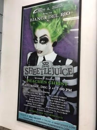 Image 2 of SIGNED - Limited Edition "SHEETLEJUICE" Concert Poster starring BIANCA DEL RIO 