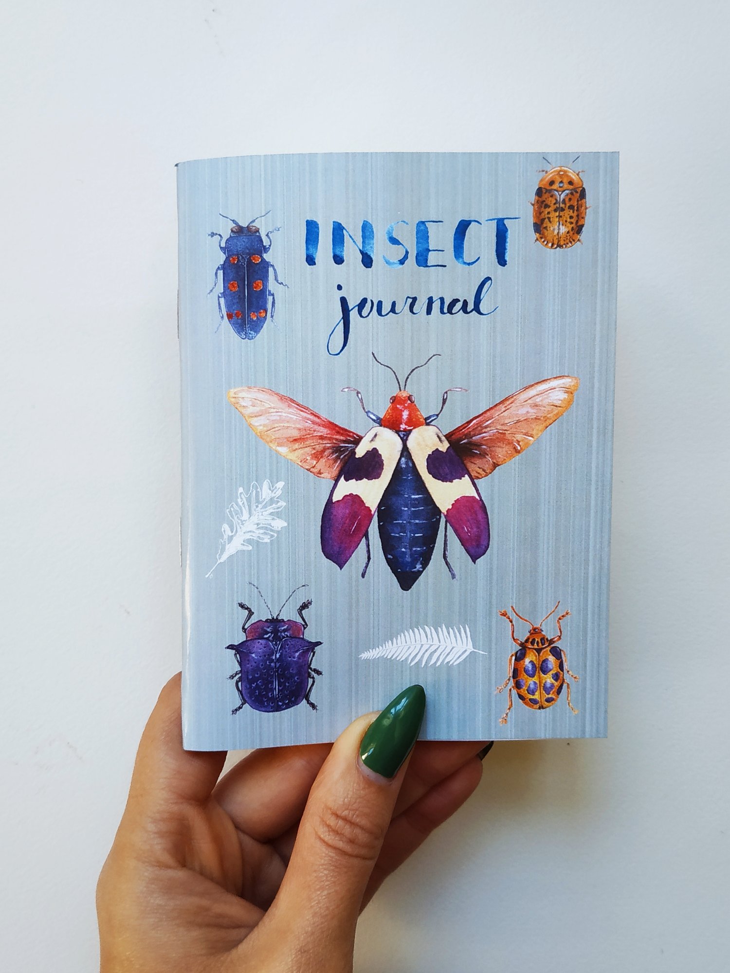 Image of Blue Insect Pocket Journal