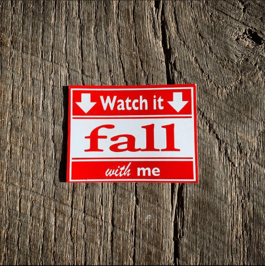 Image of Billy Strings fan art - Watch it Fall sticker