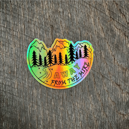 Image of Billy Strings fan art - Away from the Mire holographic sticker