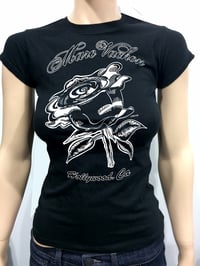 Marc Vachon Wicked Black Rose Women's tshirt