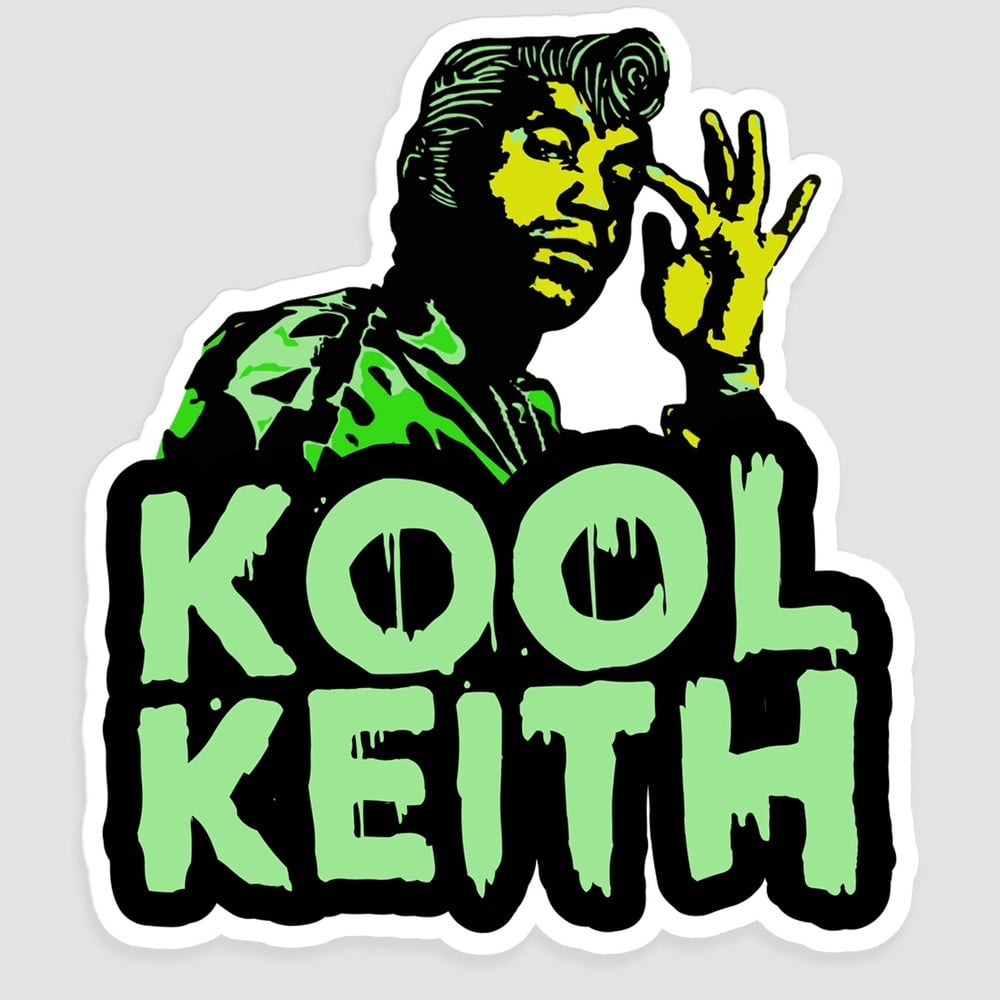 KOOL KEITH - CLASSIC TOXIC GREEN STICKER