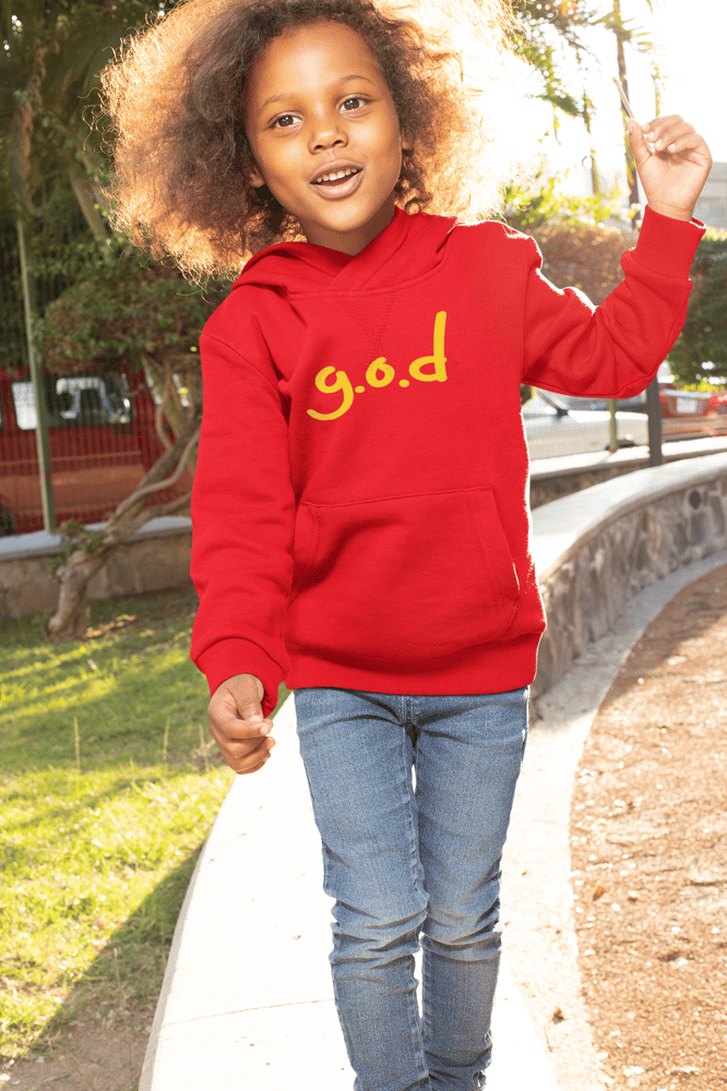 Image of Gold Little g.o.d Kid's Hoodie