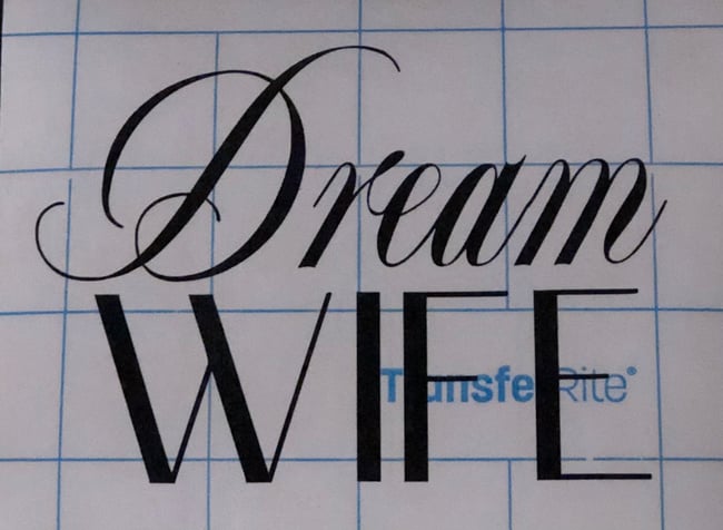 DREAM WIFE Vinyl Lettering (Decal)