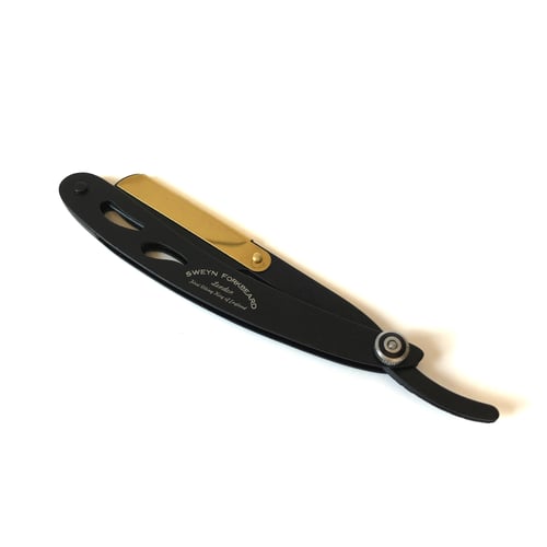 Image of Straight Razor SF8 Black & Gold with Wooden Box