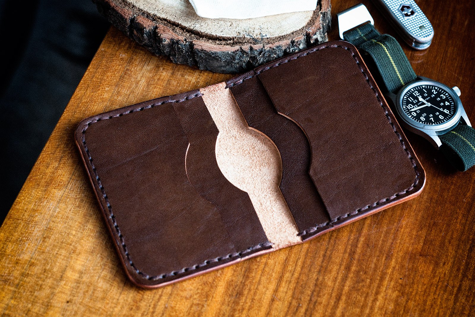 Handmade Leather Front Pocket Wallet