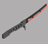 Cyberpunk inspired Thermal Katana 3D model