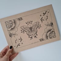 Butterfly Print A4 