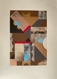 Image 2 of Jeremy Annear Limited Edition Silk Screen Print 'Sand Rhythm' 2020 44cmx32cm (unframed)