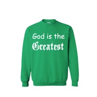 Green “God is the Greatest” Sweater 