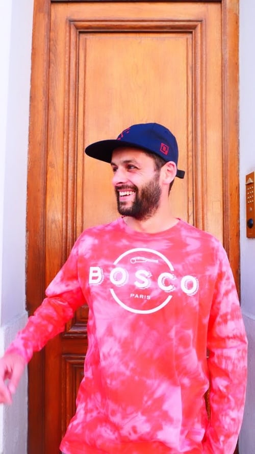 Image of BOSCO PARIS T-SHIRT LONG SLEEVES FULL LOGO