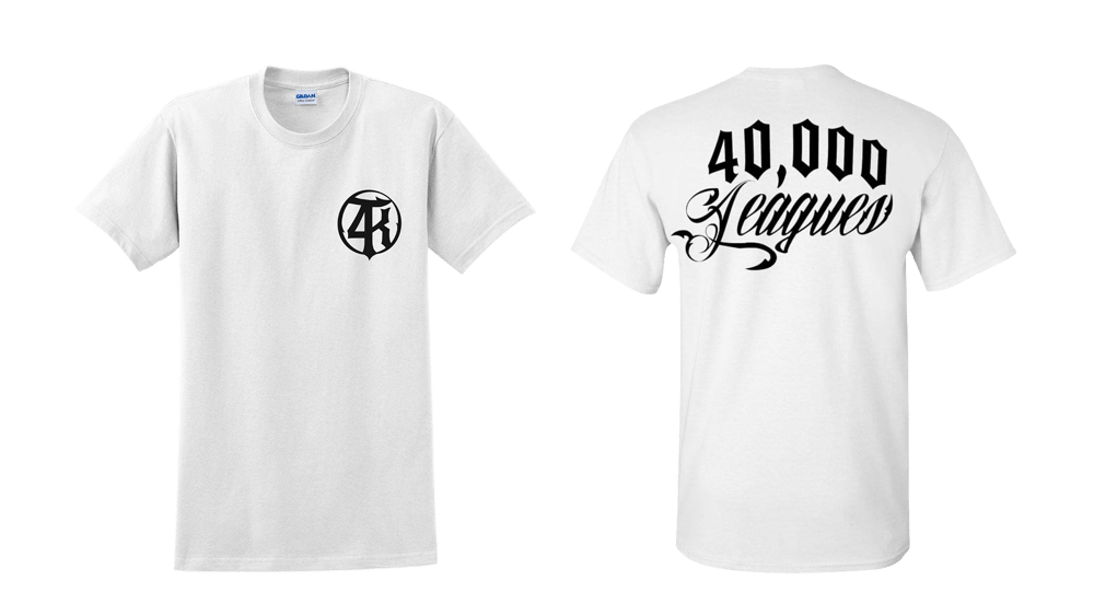 Image of 40,000 Leagues Logo T-Shirt (White)