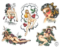 Image 1 of Wine Tasting Flash Sheet- 11x14 Print