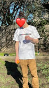 Trichadelics flower of life script shirt (WHITE) *PRE ORDER*