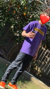  Trichadelics flower of life script shirt (Purple) *PRE ORDER*