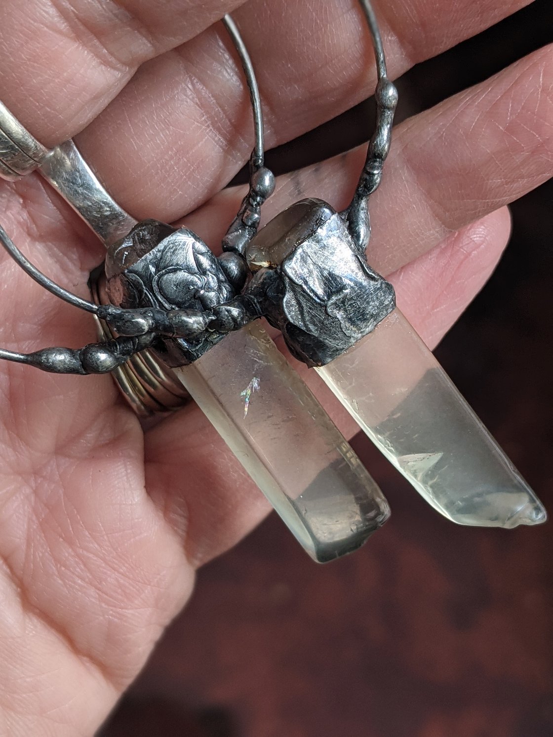 Image of Lemon Quartz XL Hoops