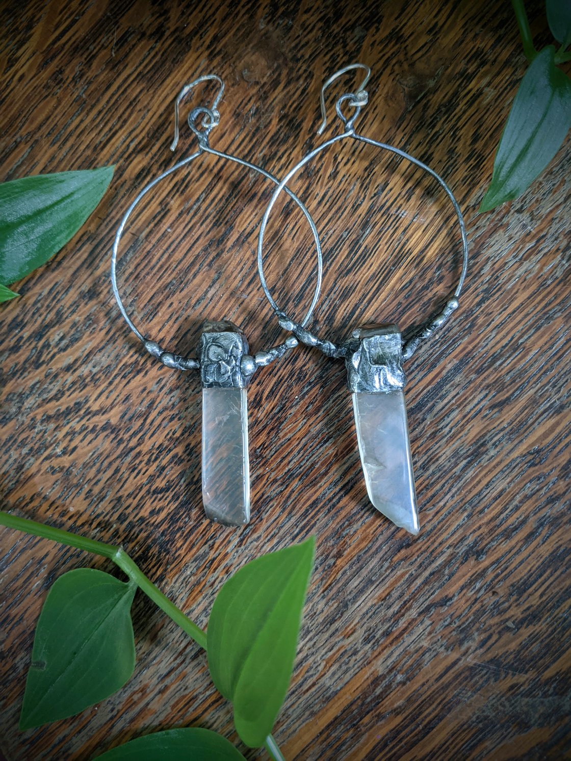 Image of Lemon Quartz XL Hoops