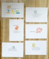 Set of 6 postcards from Contemporary Prayers to * [whatever works].