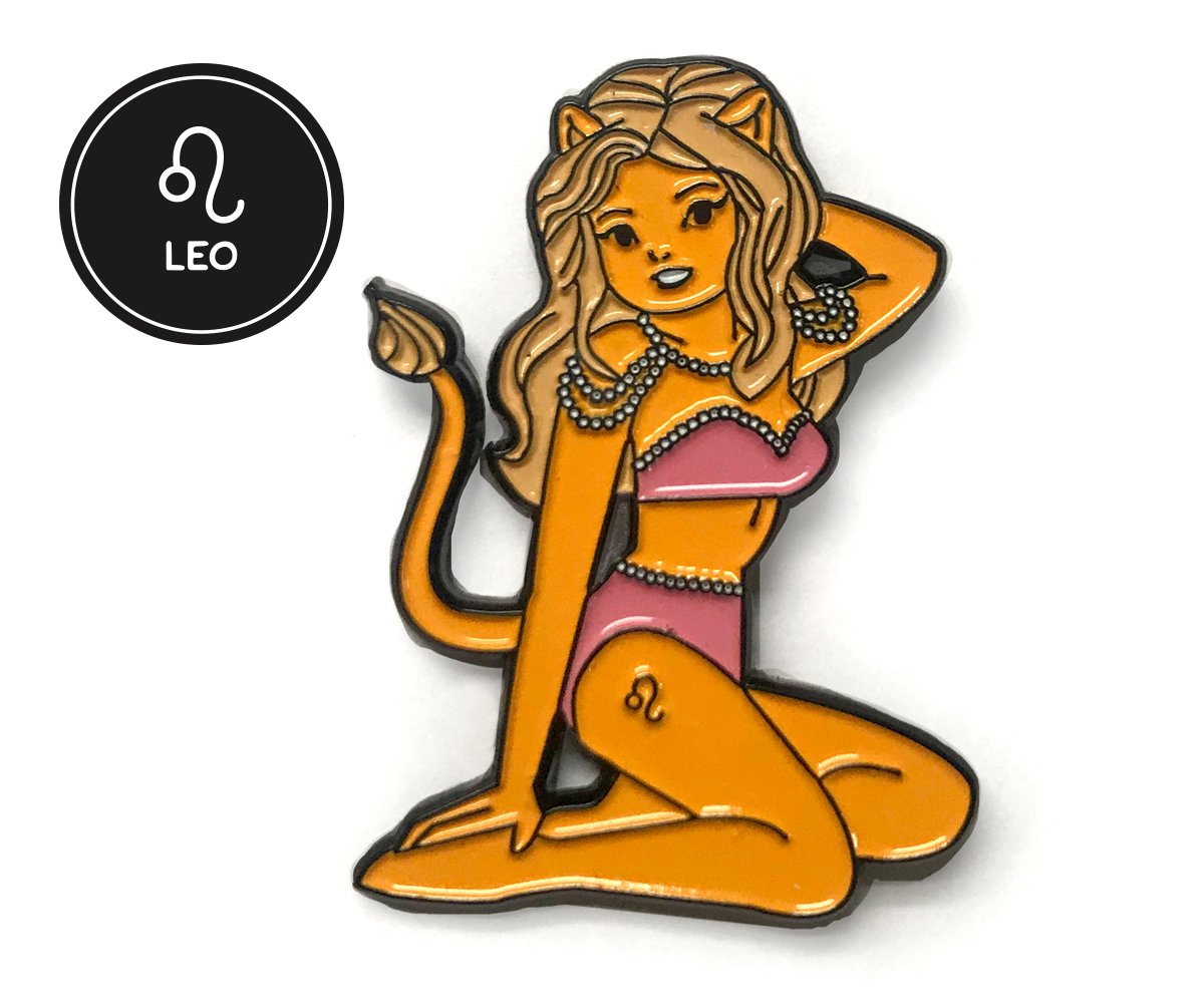 Image of Leo Zodiac Enamel Pin