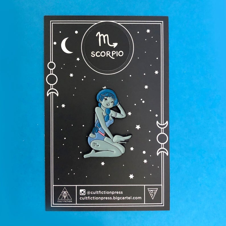 Image of Scorpio Zodiac Enamel Pin