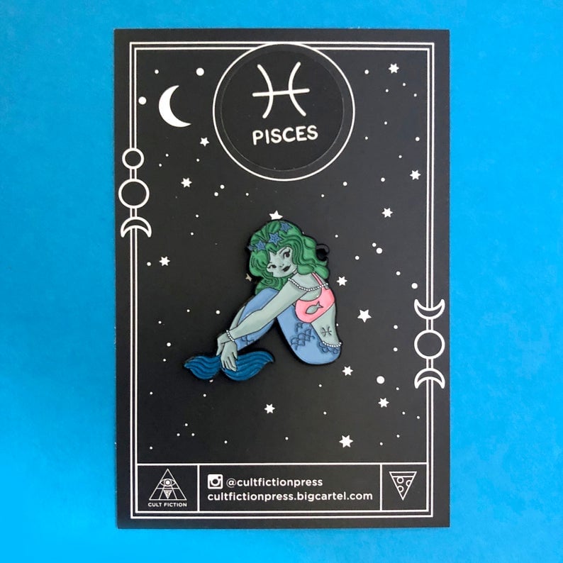 Image of Pisces Zodiac Enamel Pin