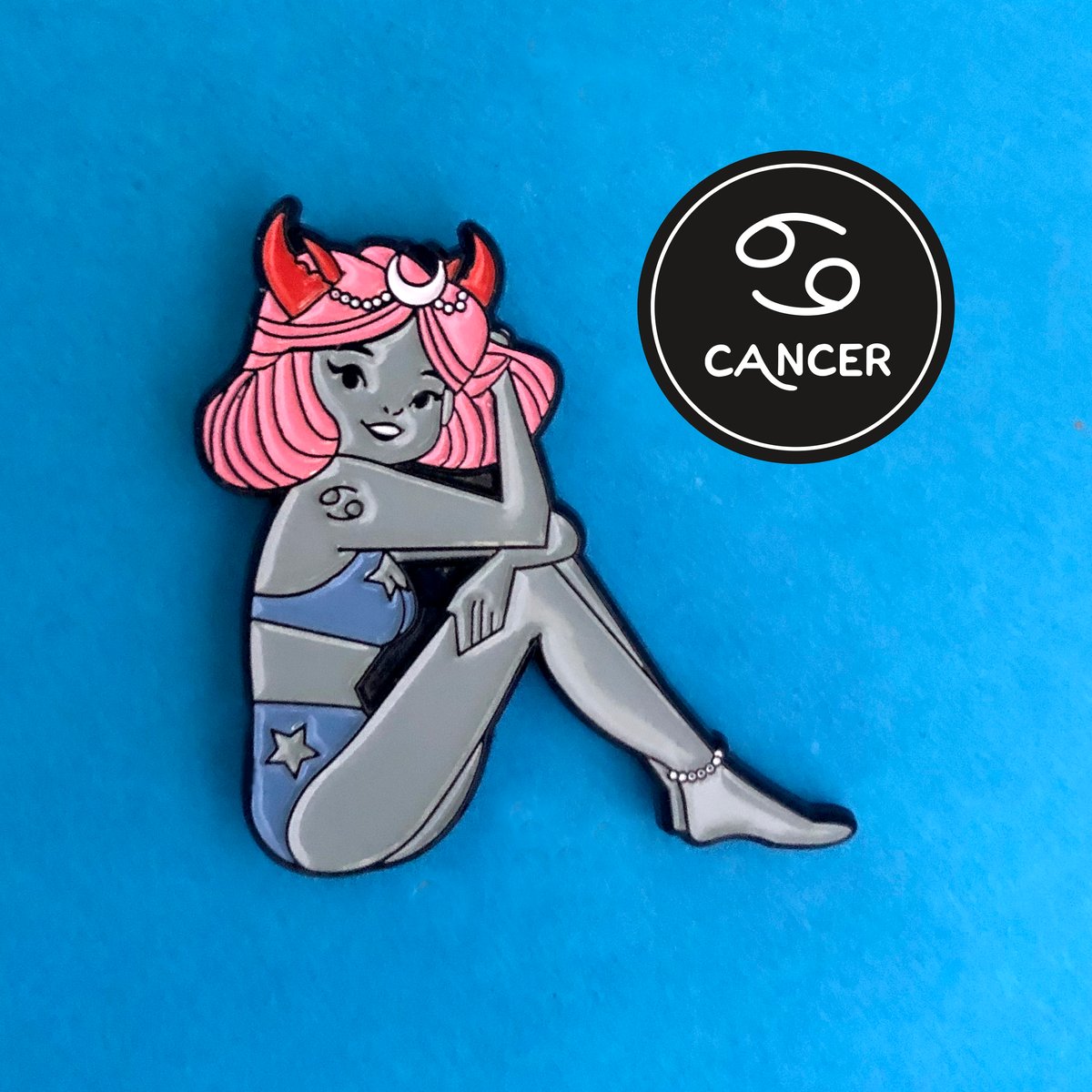 Image of Cancer Zodiac Enamel Pin