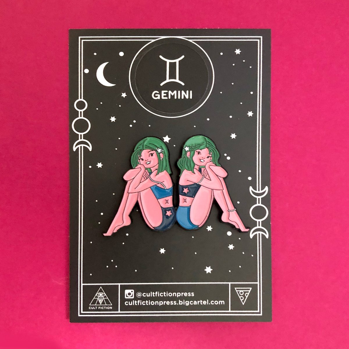 Image of Gemini Zodiac Enamel Pin