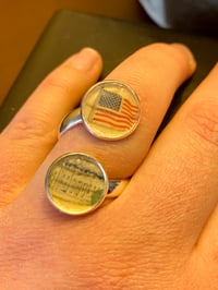 Image 1 of Flag & White House 