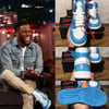 Retro High Off-White University Blue Shoes