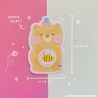 Image 3 of Honey Bear Vinyl Sticker 