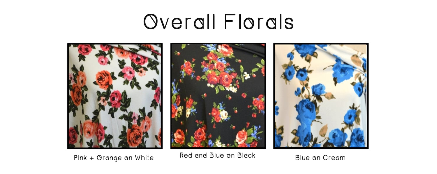 Image of Floral High Waist Overalls