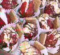 1/2 dozen Cheesecake filled Strawberries