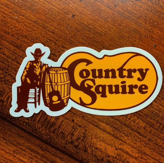 Image of Tyler Childers fan art - COUNTRY SQUIRE sticker 