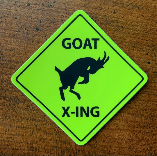 Image of GOAT X-ING sticker