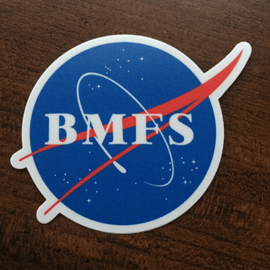Image of Billy Strings fan art - BMFS Nasa sticker