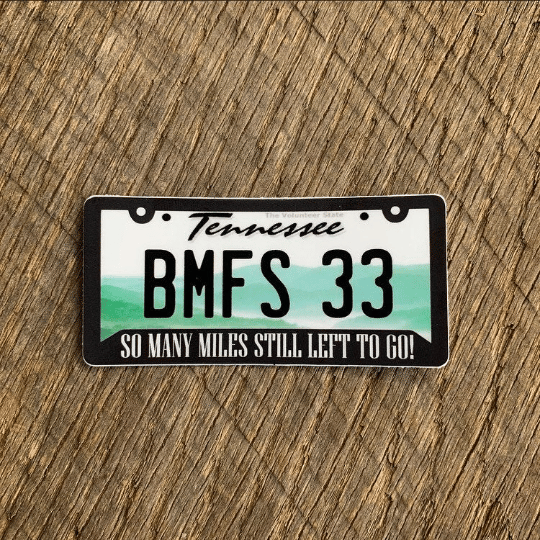 Image of Billy Strings fan art - BMFS 33 PLATE sticker