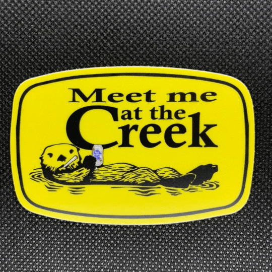 Image of Billy Strings fan art - Meet me at the Creek Otter sticker